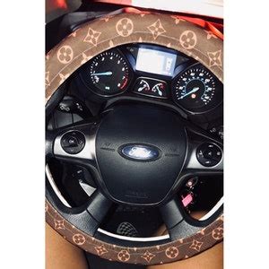 louis vuitton inspired steering wheel cover